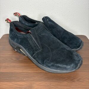 Merrell Jungle Moc Shoes Black Suede Pull On J63815W Men’s Size 12 Wide Sneakers